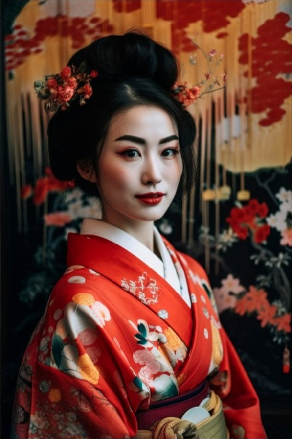 KSAVERA • Japanese Geisha DS0273 • C-Print Digital Glossy Kodak • 4 Original Image Collection