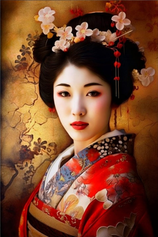 KSAVERA • Japanese Geisha DS0273 • C-Print Digital Glossy Kodak • 4 Original Image Collection