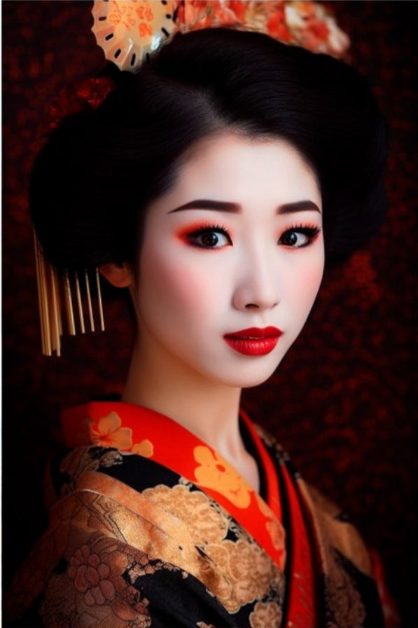 KSAVERA • Japanese Geisha DS0273 • C-Print Digital Glossy Kodak • 4 Original Image Collection