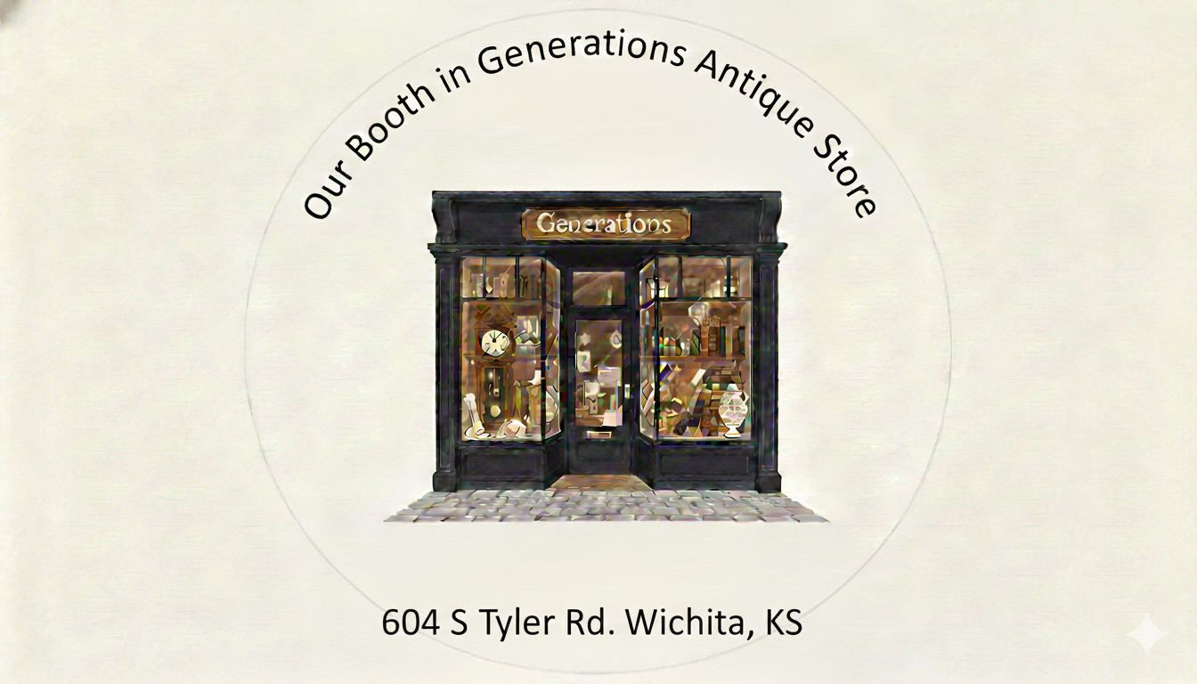 Booth in Generations Antique Store Wichita, KS