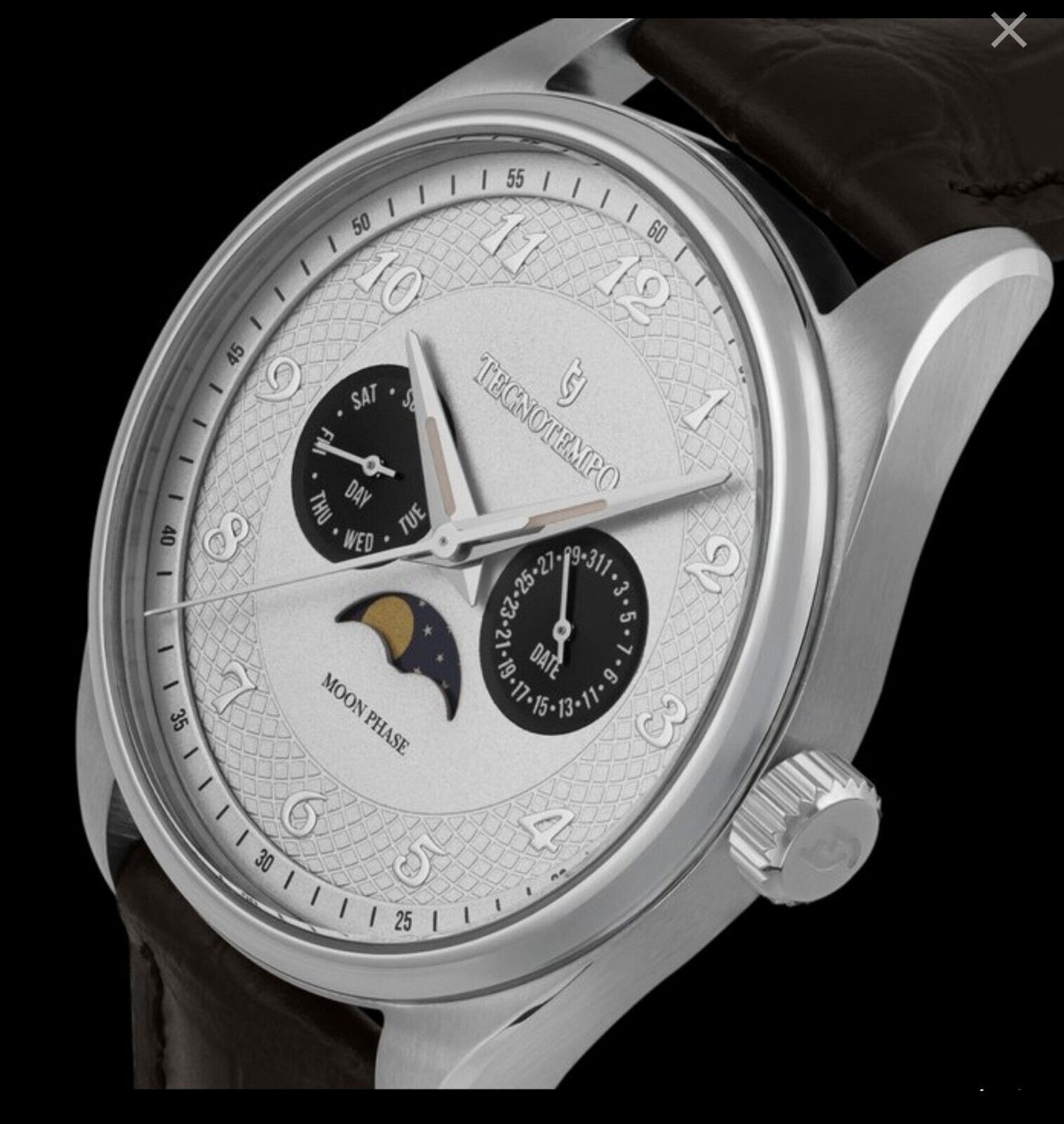 Tecnotemp • 41mm • "Full Moon" • Calender & Moon Phase • Ltd Edition •  Italian
