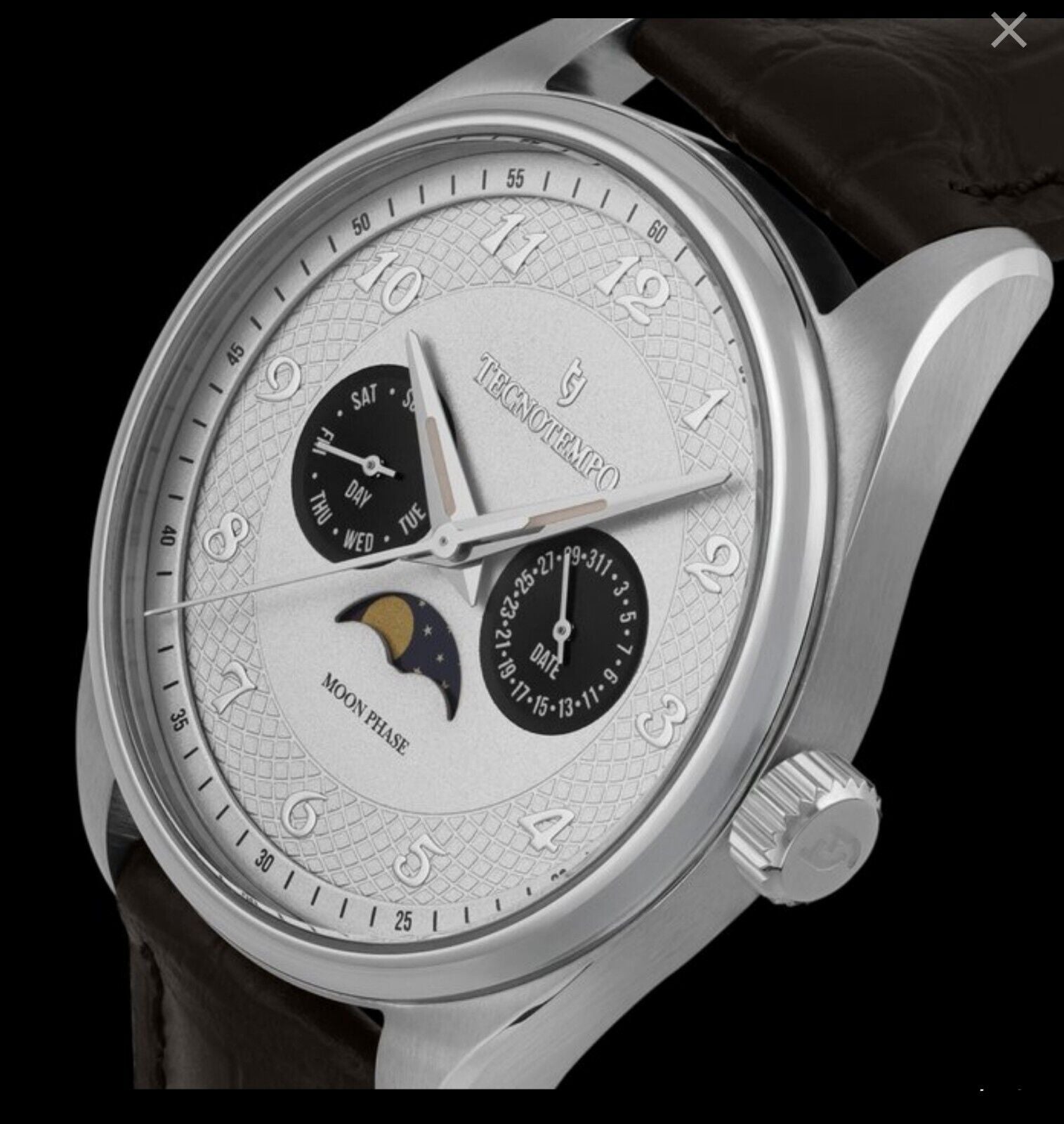 Tecnotemp • 41mm • "Full Moon" • Calender & Moon Phase • Ltd Edition •  Italian
