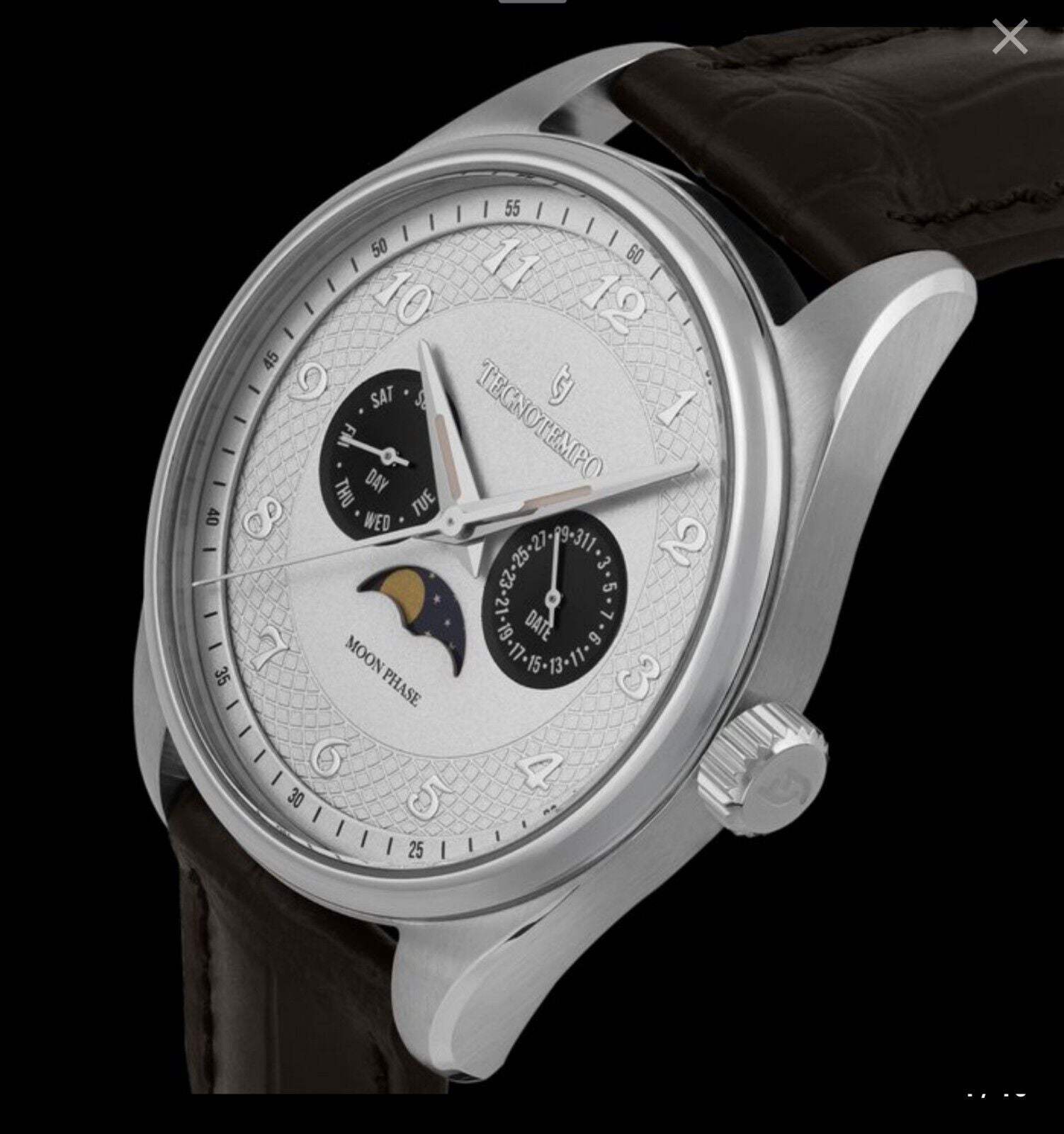 Tecnotemp • 41mm • "Full Moon" • Calender & Moon Phase • Ltd Edition •  Italian