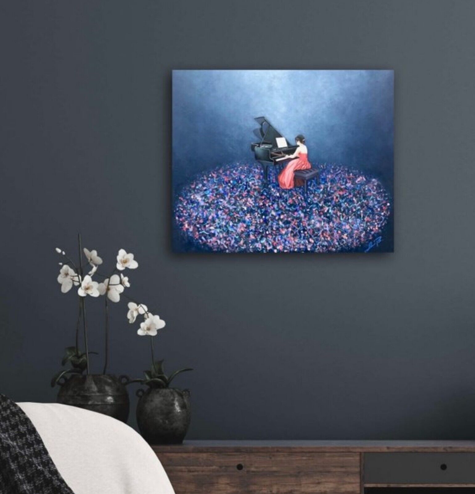 'Elise For Elise' • By AniB • Germany • Oil On Canvas • 50cm X 60cm • Hand...