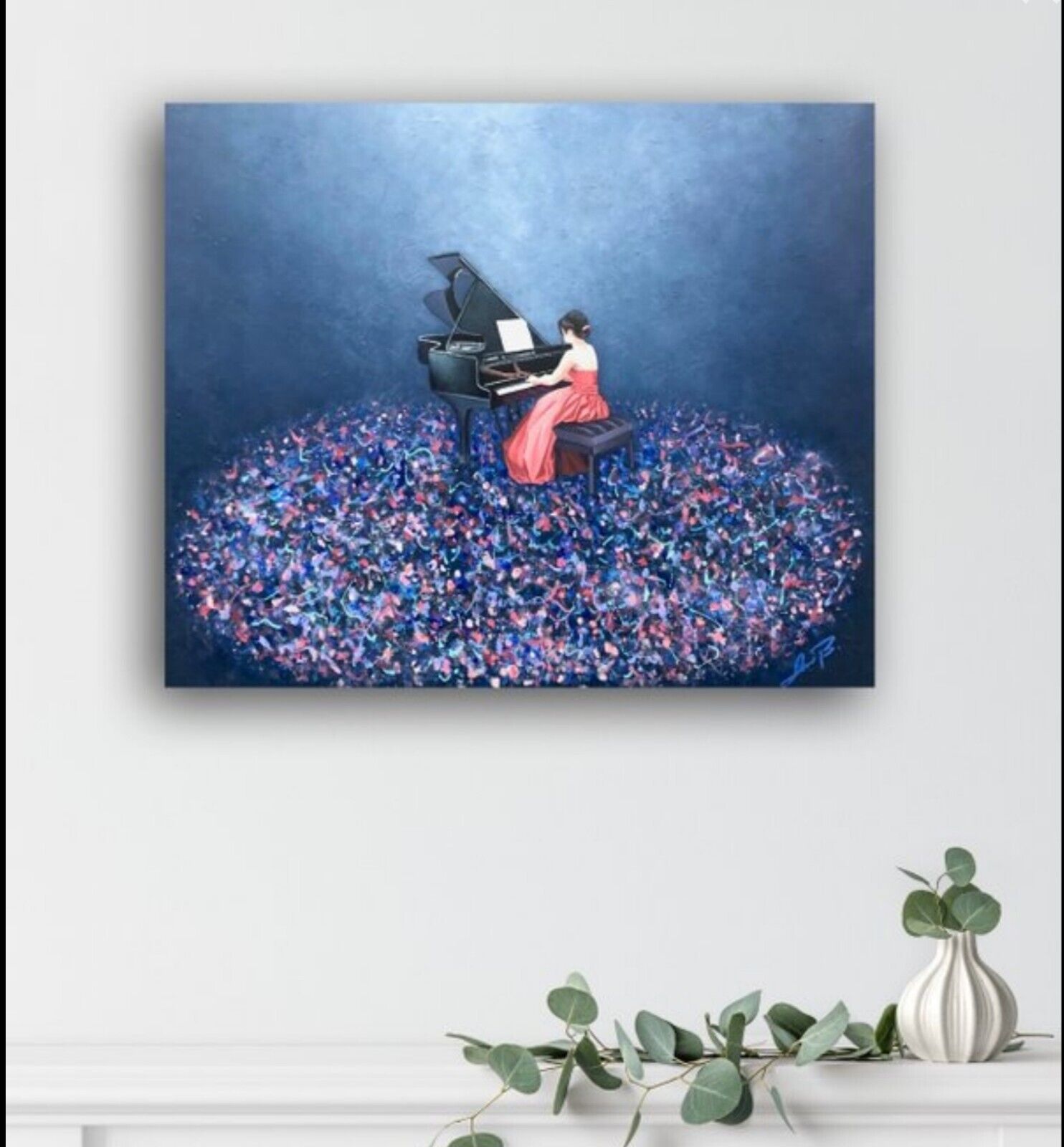 'Elise For Elise' • By AniB • Germany • Oil On Canvas • 50cm X 60cm • Hand...