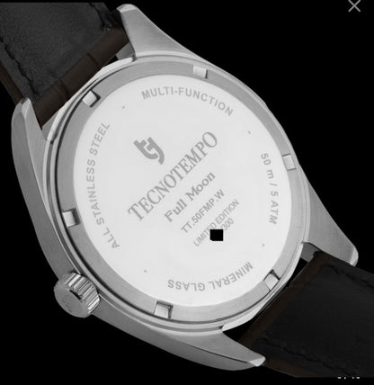 Tecnotemp • 41mm • "Full Moon" • Calender & Moon Phase • Ltd Edition •  Italian