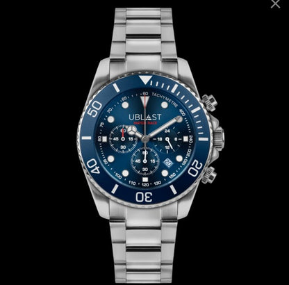 Ublast • Match Race Chrono Watch • 42mm • Miyota OS20 • WR10ATM • UBMRC42BU