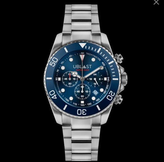 Ublast • Match Race Chrono Watch • 42mm • Miyota OS20 • WR10ATM • UBMRC42BU