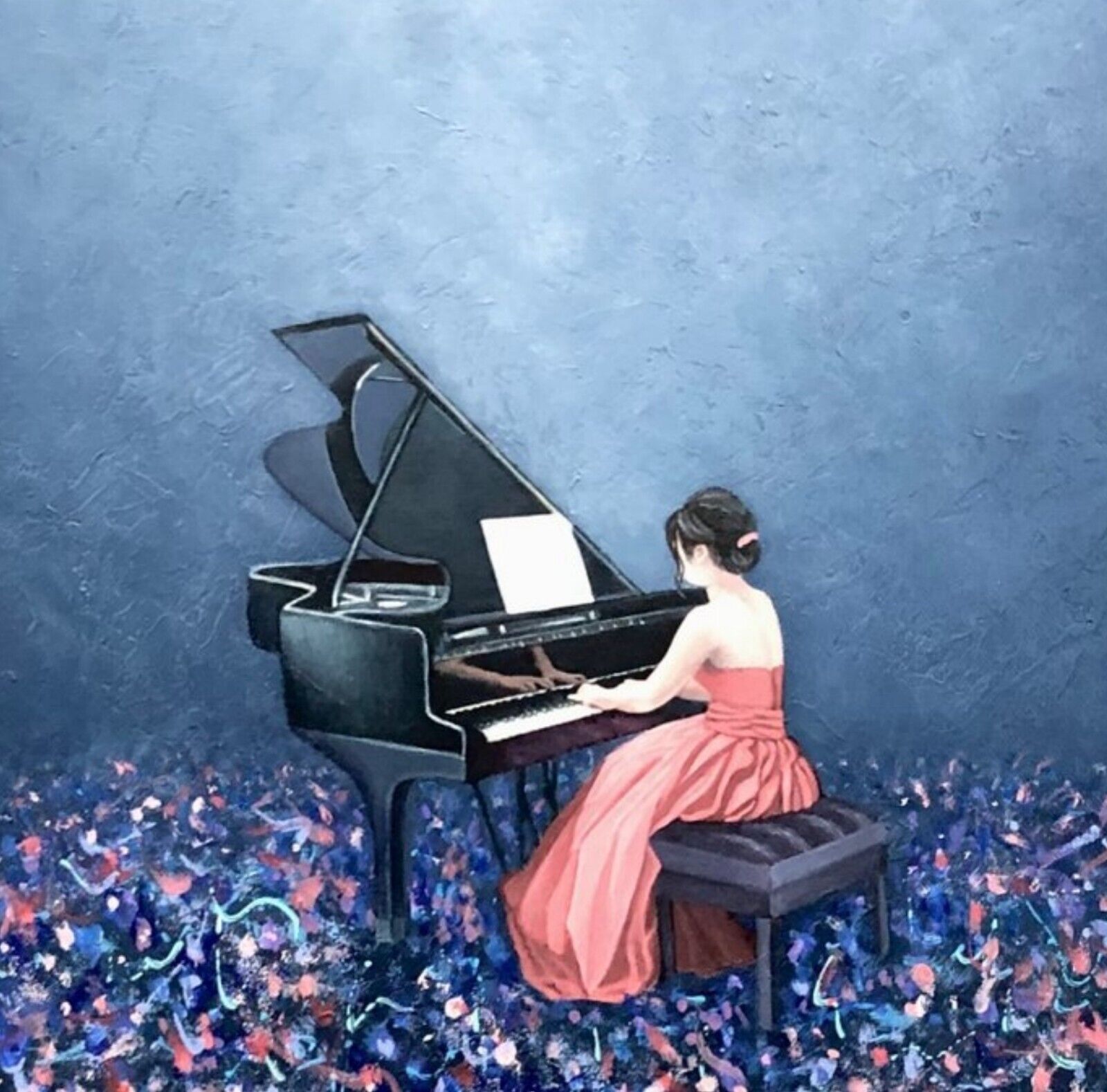 'Elise For Elise' • By AniB • Germany • Oil On Canvas • 50cm X 60cm • Hand...