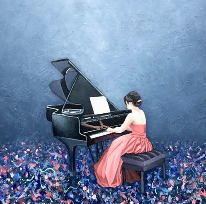 'Elise For Elise' • By AniB • Germany • Oil On Canvas • 50cm X 60cm • Hand...