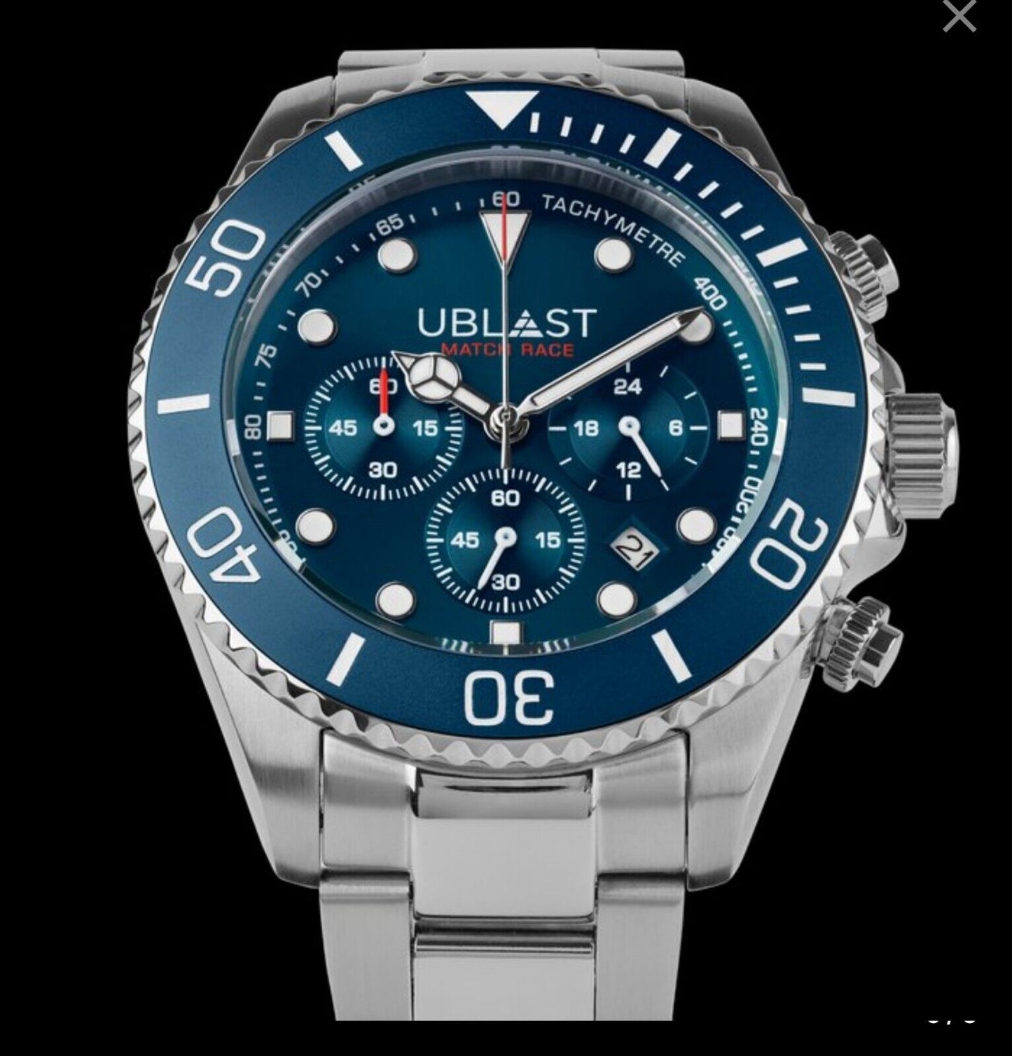 Ublast • Match Race Chrono Watch • 42mm • Miyota OS20 • WR10ATM • UBMRC42BU