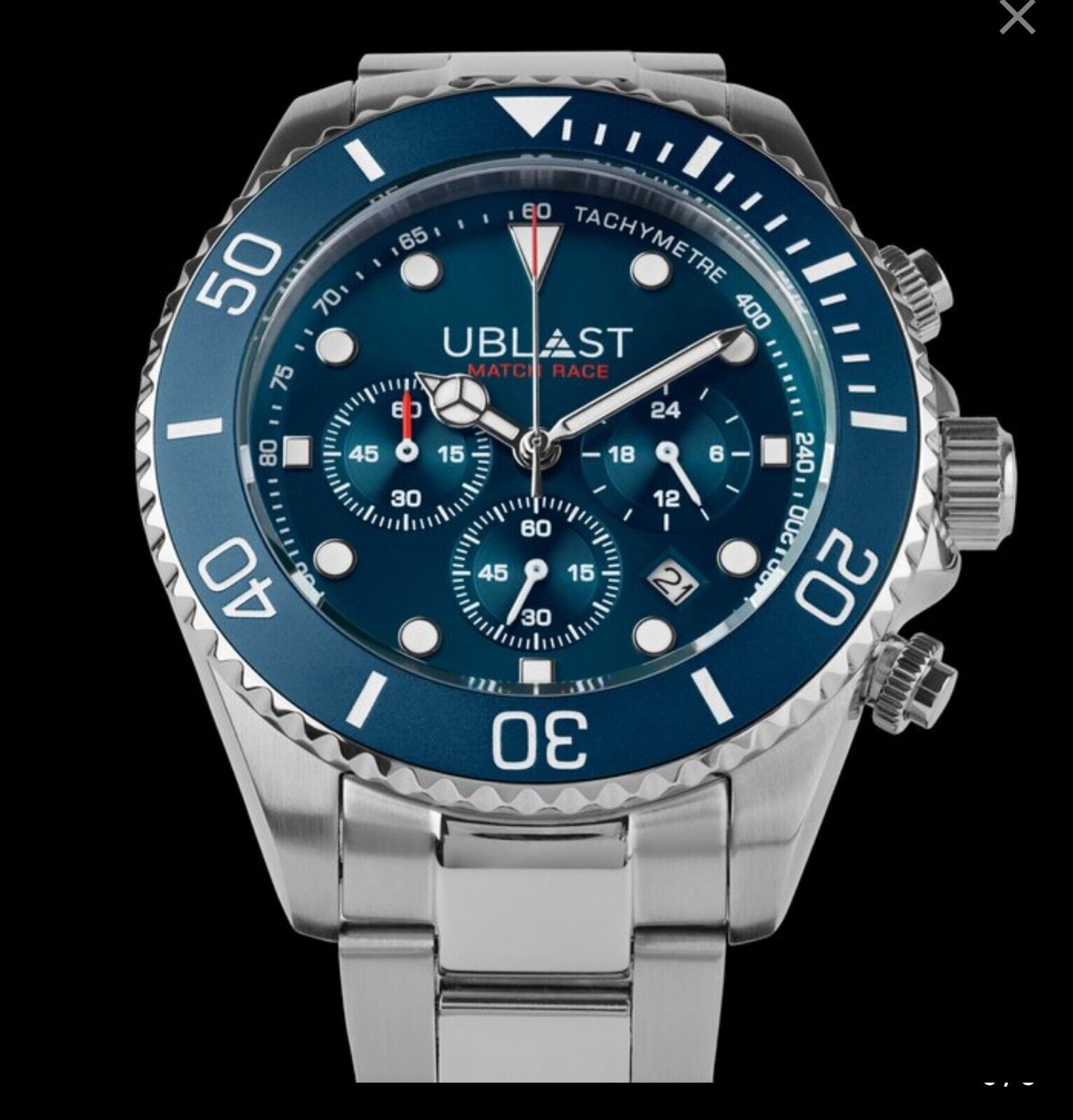 Ublast • Match Race Chrono Watch • 42mm • Miyota OS20 • WR10ATM • UBMRC42BU