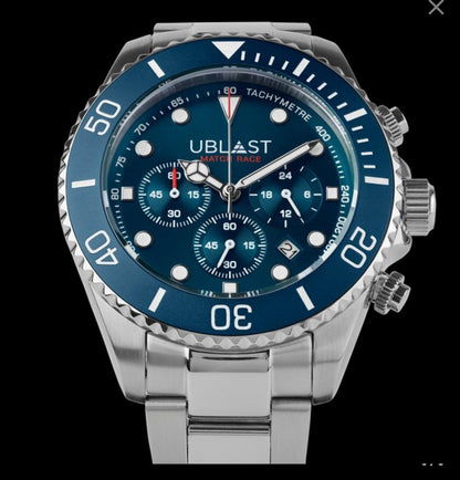 Ublast • Match Race Chrono Watch • 42mm • Miyota OS20 • WR10ATM • UBMRC42BU