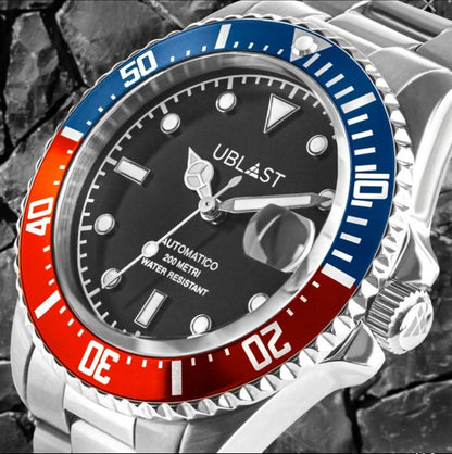 Ublast • 40mm • "Pepsi" Diver •  20ATM • UB2D4012BBR • SEIKO NH35 Automatic 24j