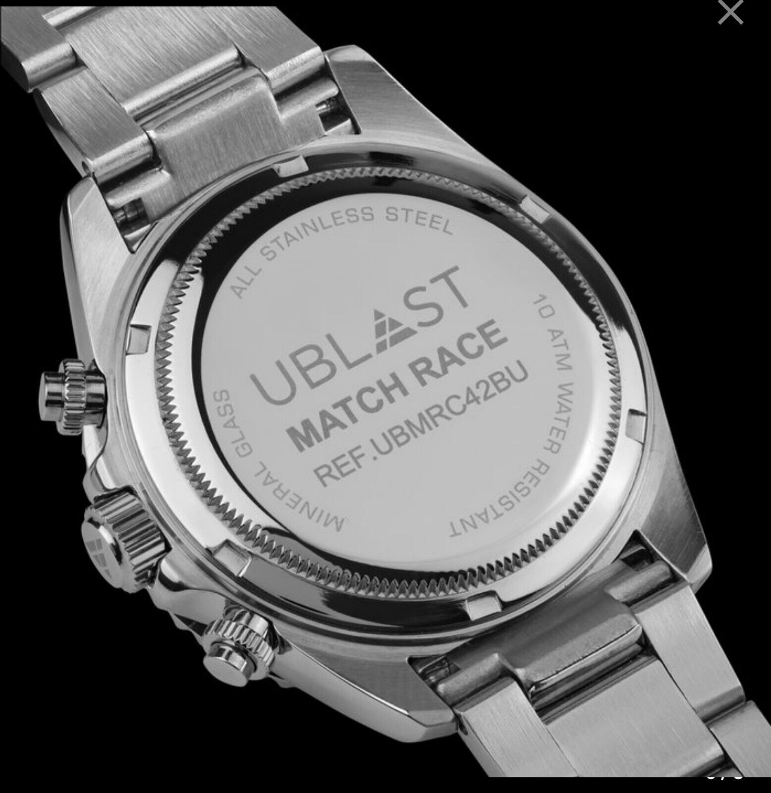 Ublast • Match Race Chrono Watch • 42mm • Miyota OS20 • WR10ATM • UBMRC42BU
