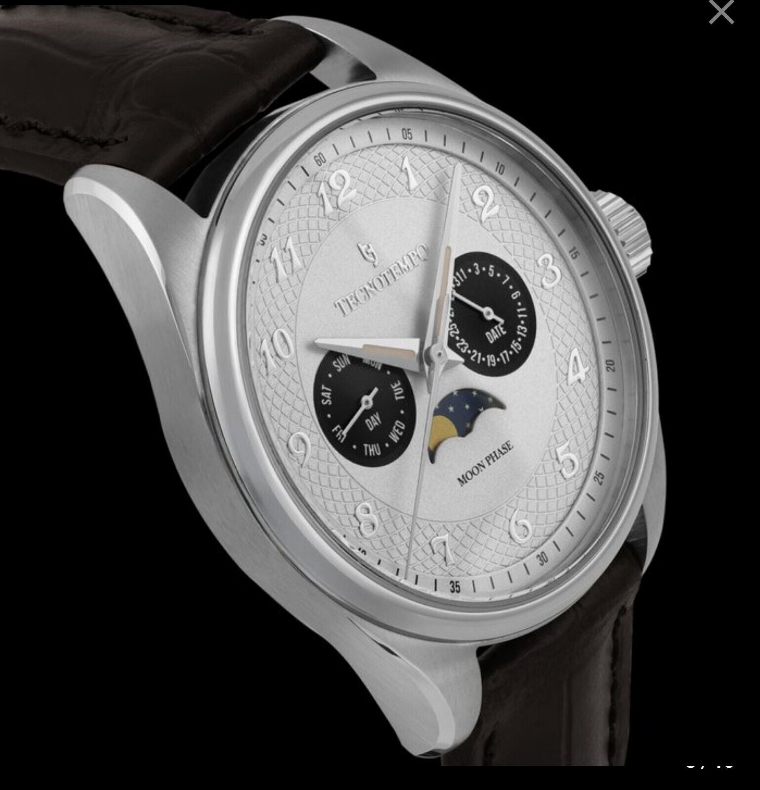 Tecnotemp • 41mm • "Full Moon" • Calender & Moon Phase • Ltd Edition •  Italian