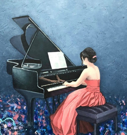 'Elise For Elise' • By AniB • Germany • Oil On Canvas • 50cm X 60cm • Hand...