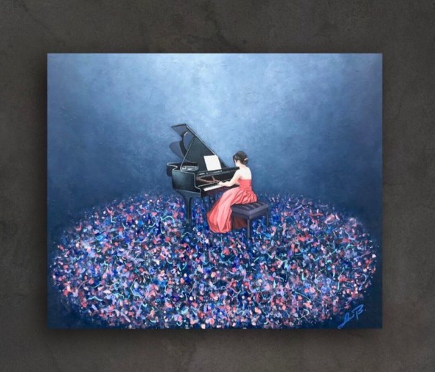 'Elise For Elise' • By AniB • Germany • Oil On Canvas • 50cm X 60cm • Hand...