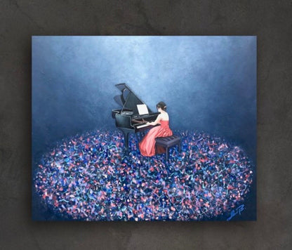 'Elise For Elise' • By AniB • Germany • Oil On Canvas • 50cm X 60cm • Hand...