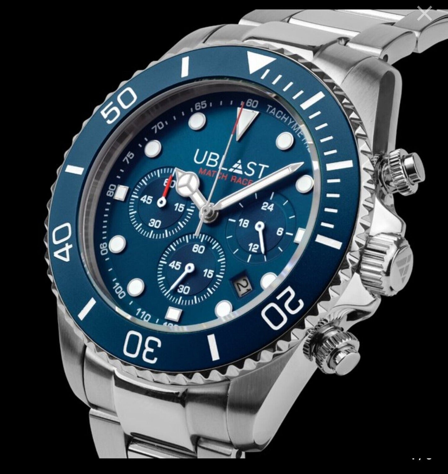 Ublast • Match Race Chrono Watch • 42mm • Miyota OS20 • WR10ATM • UBMRC42BU