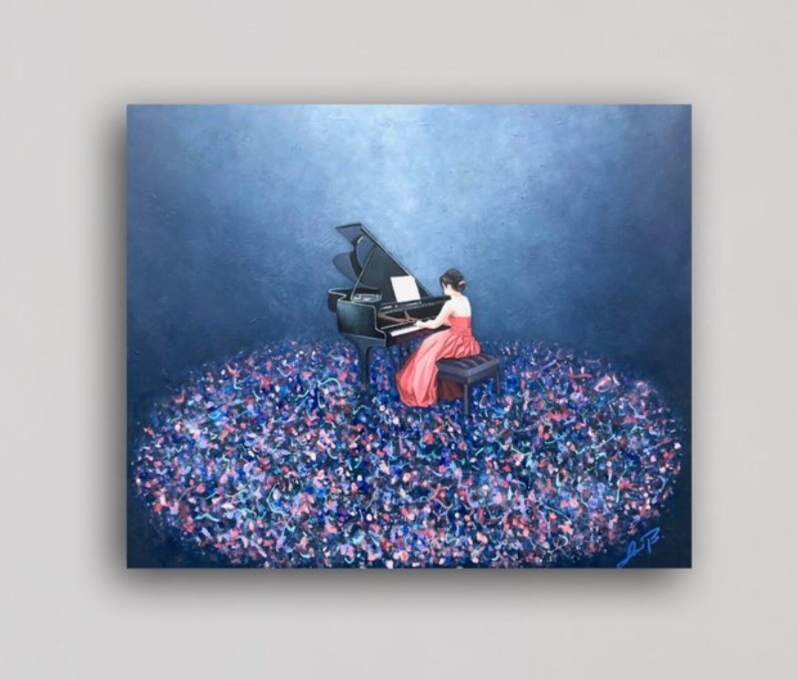 'Elise For Elise' • By AniB • Germany • Oil On Canvas • 50cm X 60cm • Hand...
