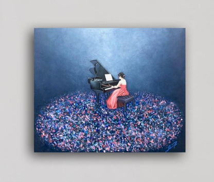'Elise For Elise' • By AniB • Germany • Oil On Canvas • 50cm X 60cm • Hand...