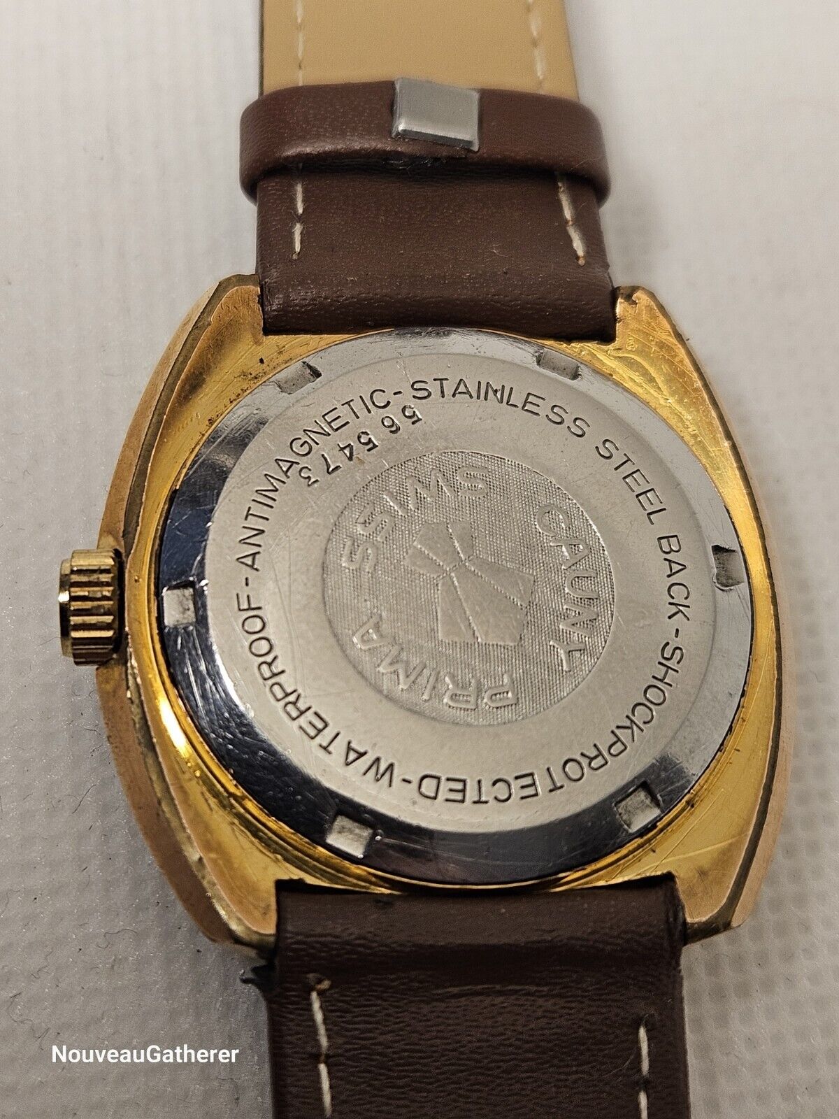 Cauny • Vintage Swiss Watch • Day Date • 17 Jewels • 1970's Mens • Runs