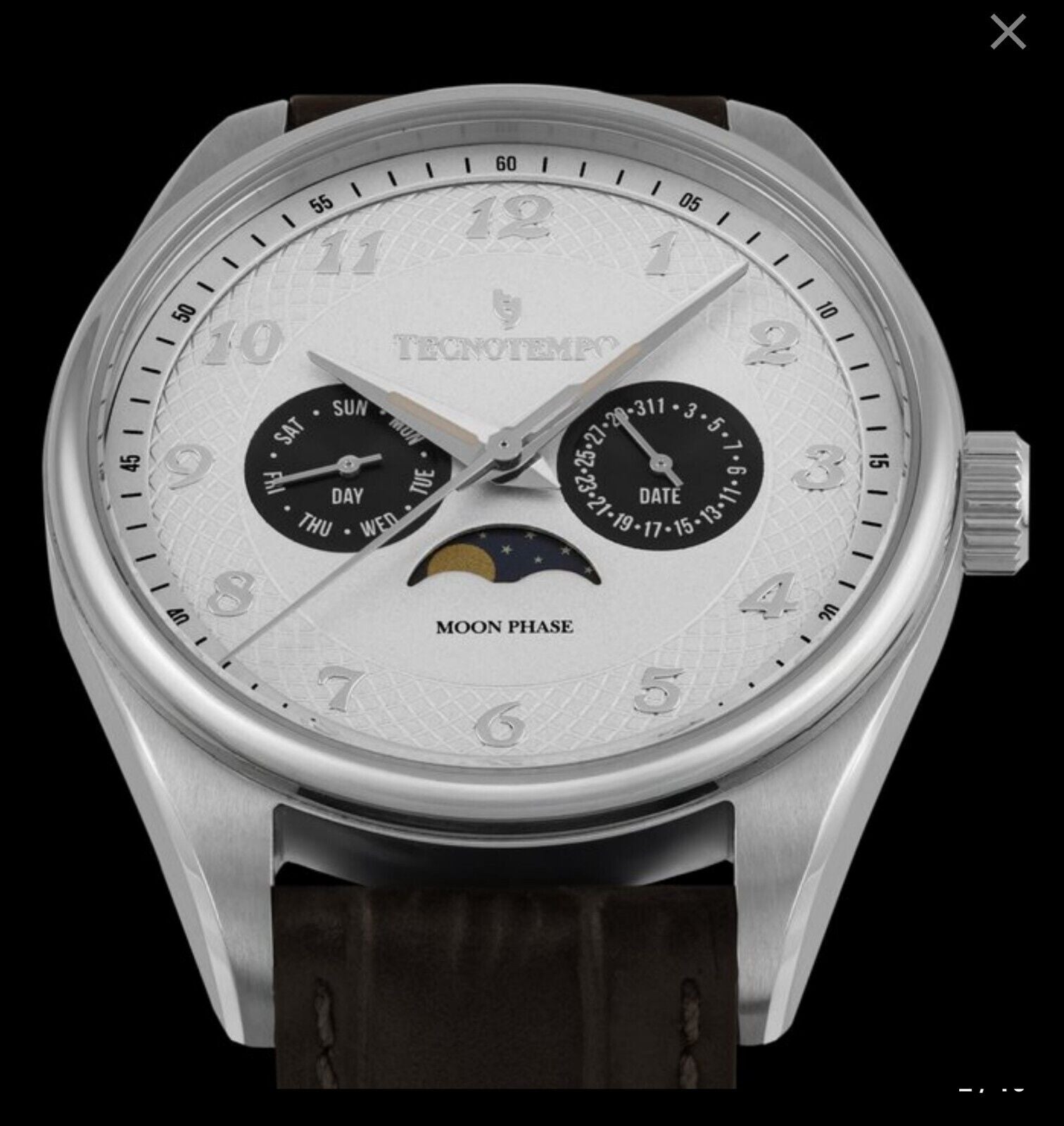 Tecnotemp • 41mm • "Full Moon" • Calender & Moon Phase • Ltd Edition •  Italian