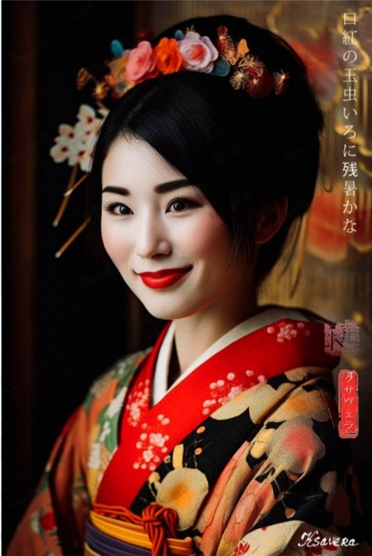 KSAVERA • Japanese Geisha DS0273 • C-Print Digital Glossy Kodak • 4 Original Image Collection
