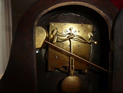 Urgos (Germany) 1930's Mantle Clock - Half Hour Chime w Key - Working Condition