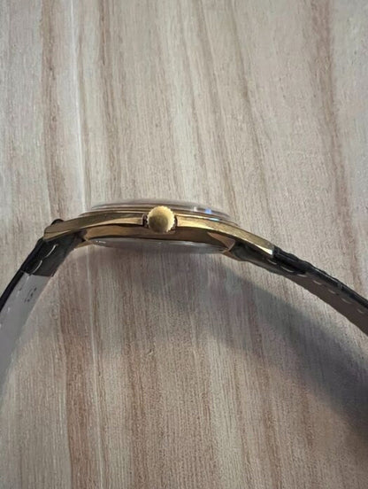 Vintage 60's Elgin Watch Company Sportsman Gold Plated Steel 17J Runs