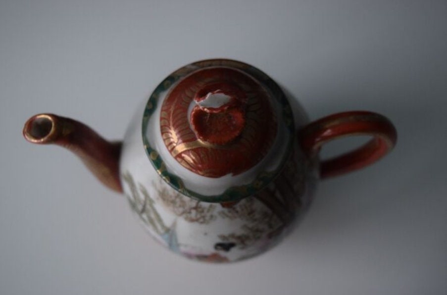 Early 20th Century Japanese Ceramic Tea Server Set - Ships Insured
