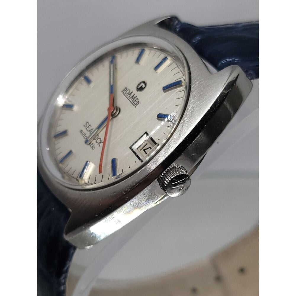 Vintage 60s Roamer Searock Automatic Original Crown, Dial, Hands, Case