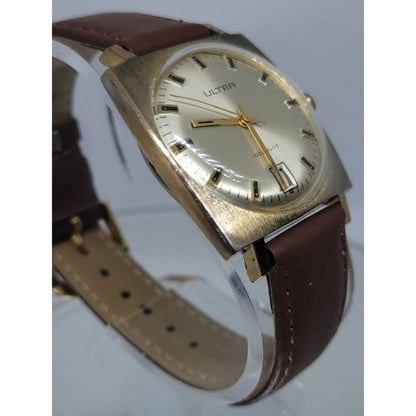 Rare Vintage Ultra Incabloc 17J w Date Ultrathin
