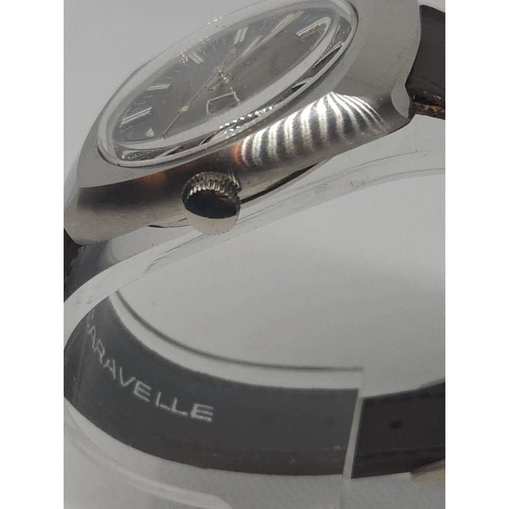 70's Vintage Caravelle Bulova w Day Date & Second Hand ref 687 01 04.6