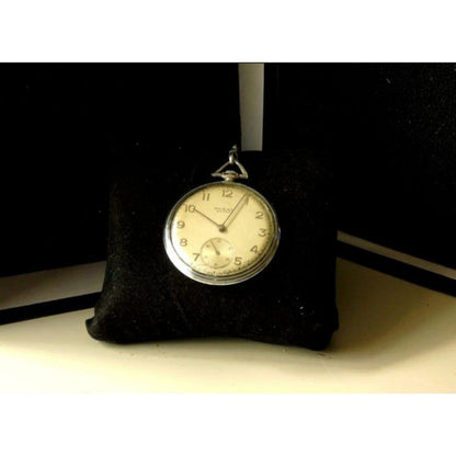 Very Rare 1920&#39;s Antique Phigied Extra Pocket Watch w Chain