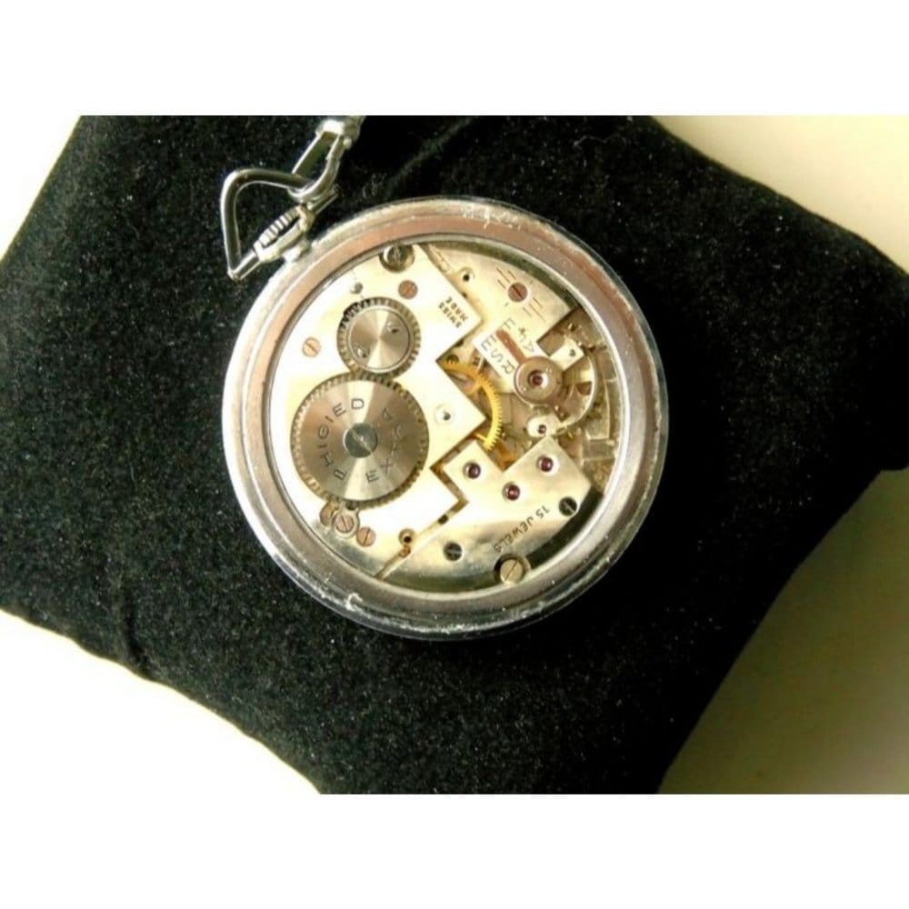 Very Rare 1920&#39;s Antique Phigied Extra Pocket Watch w Chain