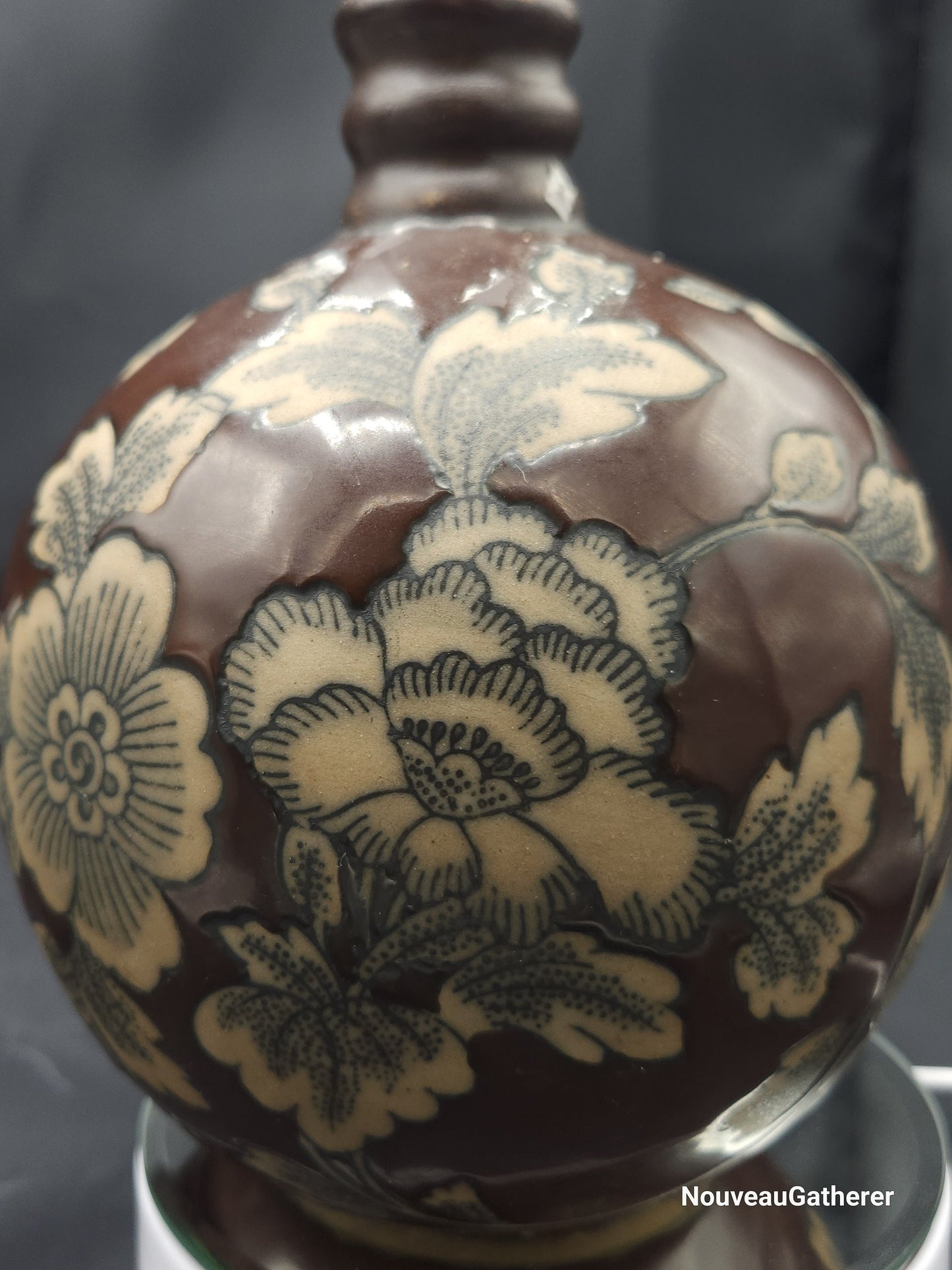 Antique Royal Temple Vase Ceramic Hand Painted