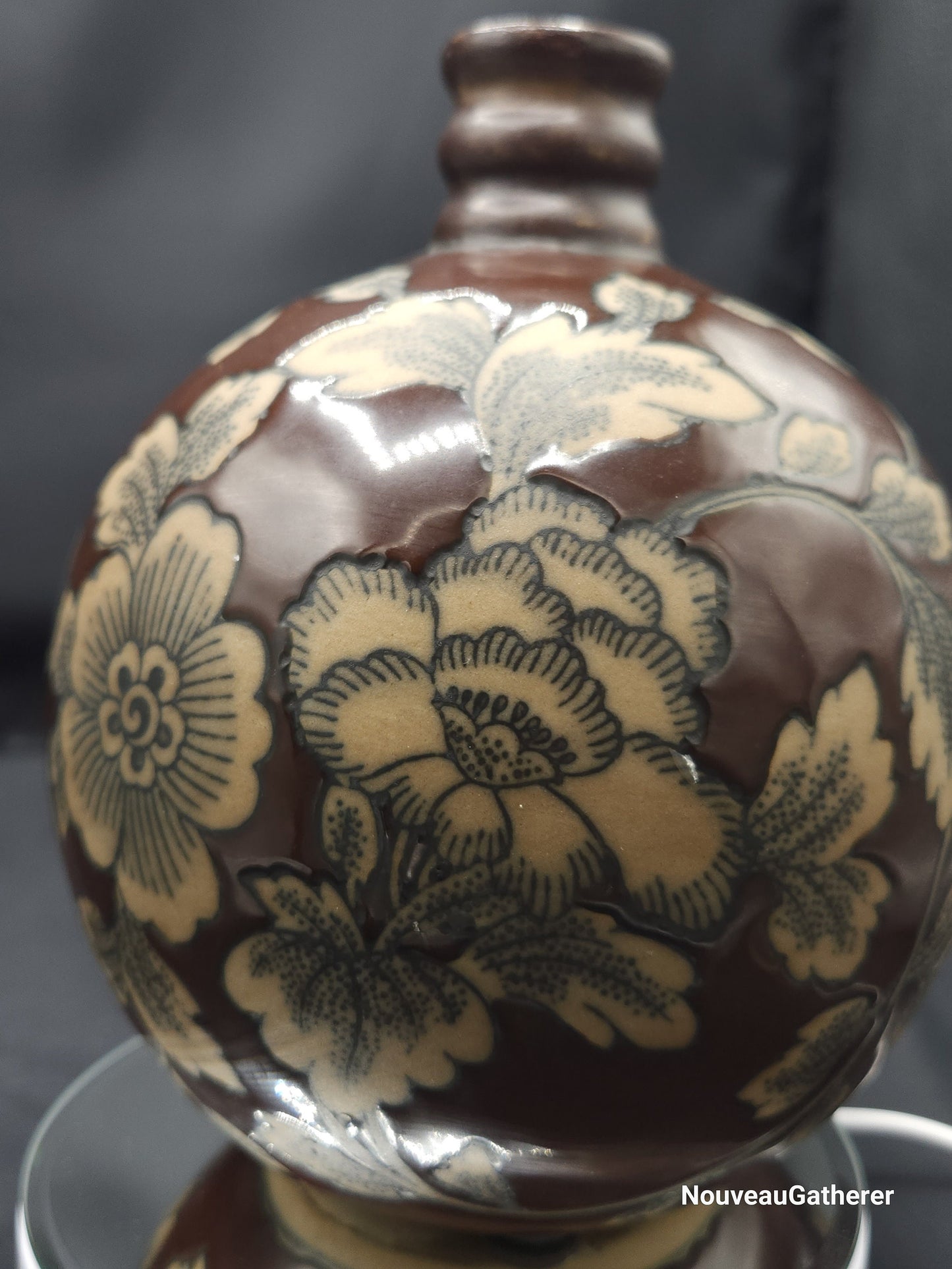 Antique Royal Temple Vase Ceramic Hand Painted