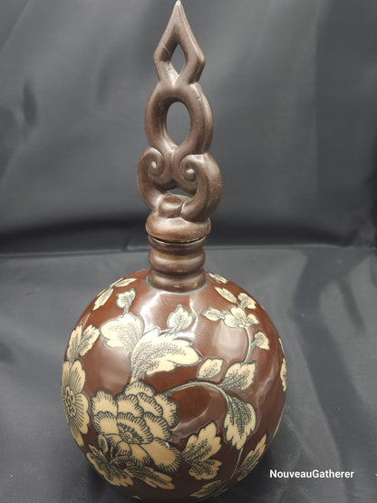 Antique Royal Temple Vase Ceramic Hand Painted