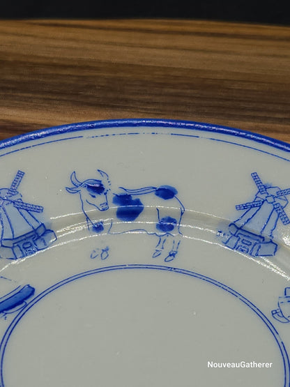 Antique Porcelain Holland Dish Blue