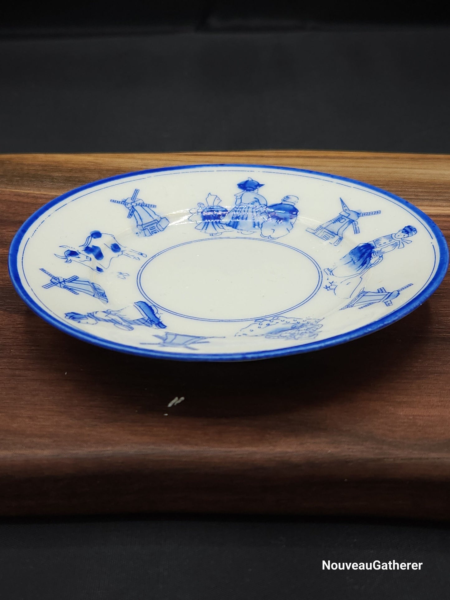 Antique Porcelain Holland Dish Blue
