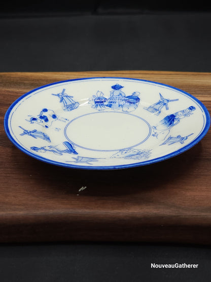 Antique Porcelain Holland Dish Blue