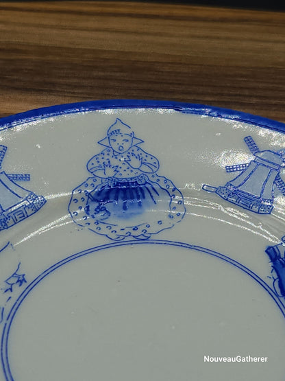 Antique Porcelain Holland Dish Blue