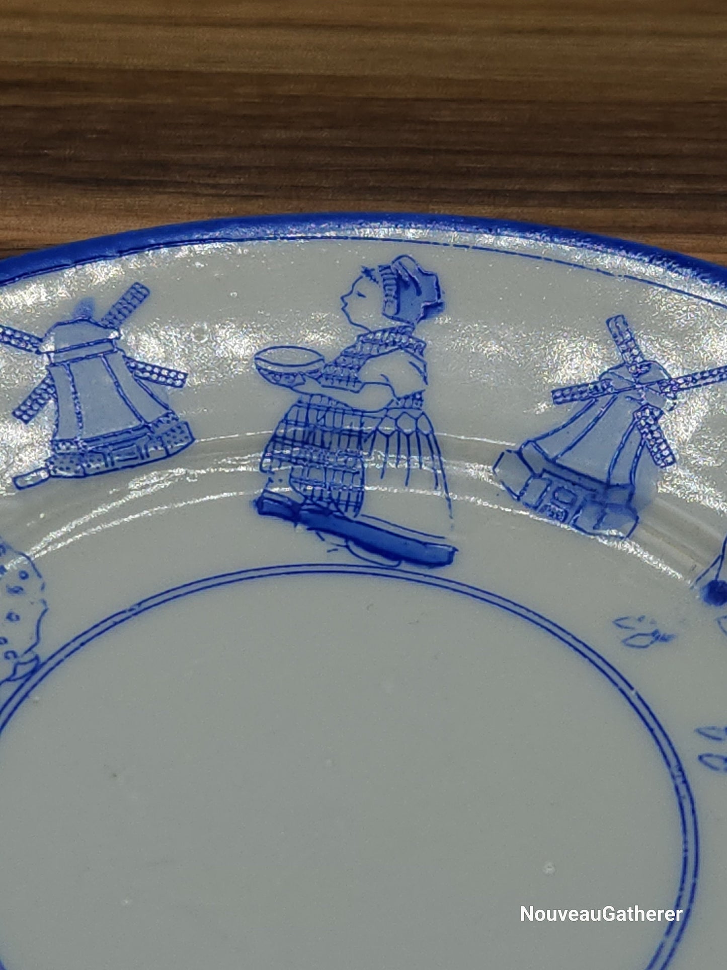 Antique Porcelain Holland Dish Blue