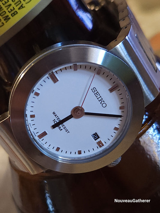 Vintage Titanium Seiko Mens 100M WR V732-OP20