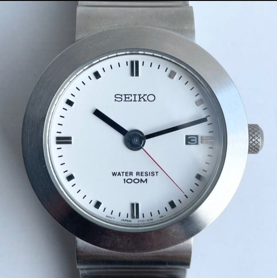 Vintage Titanium Seiko Mens 100M WR V732-OP20
