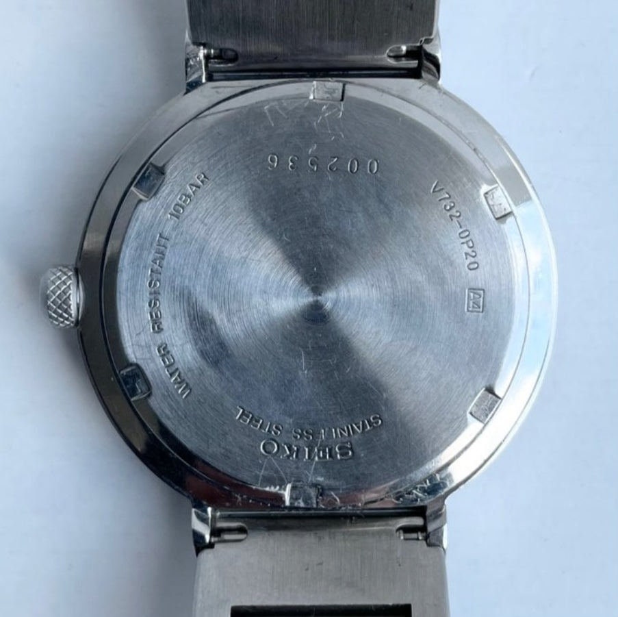 Vintage Titanium Seiko Mens 100M WR V732-OP20