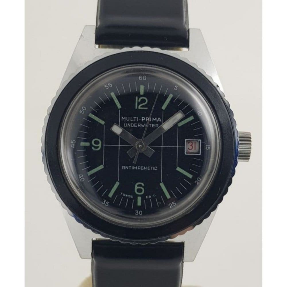 Vintage 70's Multi-Prima Underwater 46mm EB8810 Medallion