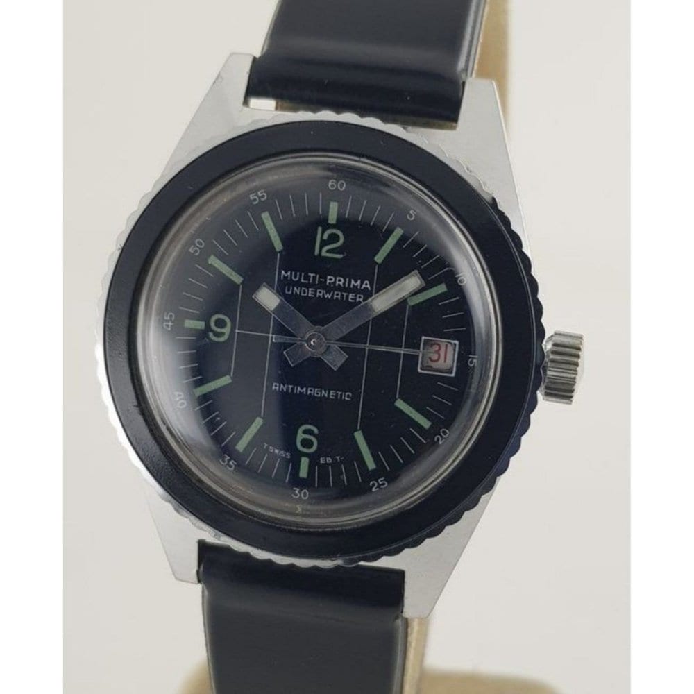 Vintage 70's Multi-Prima Underwater 46mm EB8810 Medallion